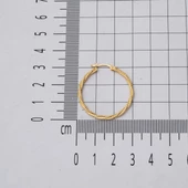 İtalyan Burmalı 14 Ayar Altın Halka Küpe thumbnail 3