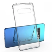 Blogy Galaxy S10 ile Uyumlu Crystal Fit Kılıf Crystal Clear - 4
