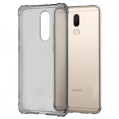 Blogy Mate 10 Lite ile Uyumlu Crystal Fit Kılıf Smoke Black - 1