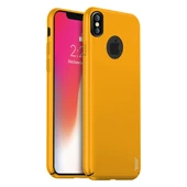 Buff iPhone X ile Uyumlu Slim Fit Kılıf Yellow - 1