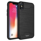 Buff iPhone Xs Max ile Uyumlu Slim Folder Black - 1