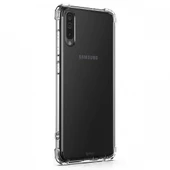 Blogy Galaxy A7 2018 ile Uyumlu Crystal Fit Kılıf Crystal Clear - 2