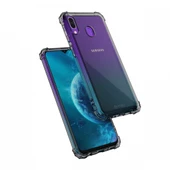 Blogy Galaxy M20 ile Uyumlu Crystal Fit Kılıf Smoke Black - 1