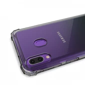 Blogy Galaxy M20 ile Uyumlu Crystal Fit Kılıf Smoke Black - 3