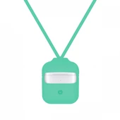 Blogy AirPods ile Uyumlu Silikon Kılıf Cornflower - 1