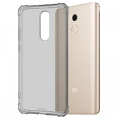 Blogy Red MI 5 Plus ile Uyumlu Crystal Fit Kılıf Smoke Black - 1