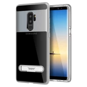 Buff Galaxy S9 Plus ile Uyumlu Air Bumper Kılıf Silver - 1
