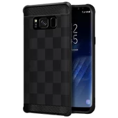 Buff Galaxy S8 Plus ile Uyumlu Black Armor Kılıf - 1