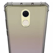 Blogy Red MI 5 Plus ile Uyumlu Crystal Fit Kılıf Smoke Black - 2