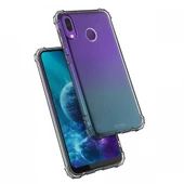 Blogy P20 Lite ile Uyumlu Crystal Fit Kılıf Smoke Black - 1
