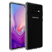 Buff Galaxy S10 ile Uyumlu Air Hybrid Kılıf Smoke Black - 1