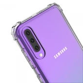 Blogy Galaxy A30s ile Uyumlu Crystal Fit Kılıf Crystal Clear - 1
