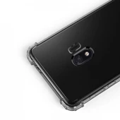 Blogy Galaxy J4 ile Uyumlu Crystal Fit Kılıf Smoke Black - 3