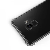 Blogy Galaxy A8 Plus ile Uyumlu Crystal Fit Kılıf Smoke Black - 3