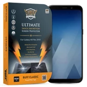 Buff Galaxy A8 Plus 2018 ile Uyumlu Darbe Emici Ekran Koruyucu Film - 1