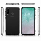 Blogy Galaxy A60 ile Uyumlu Crystal Fit Kılıf Crystal Clear - 3