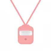 Blogy AirPods ile Uyumlu Silikon Kılıf Pink Sand - 1