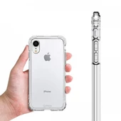 Blogy iPhone XR ile Uyumlu Crystal Fit Kılıf Crystal Clear - 4