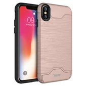 Buff iPhone Xs Max ile Uyumlu Slim Folder Rose Gold - 1