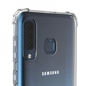 Blogy Galaxy A20s ile Uyumlu Crystal Fit Kılıf Crystal Clear - 4