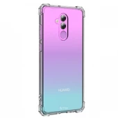 Blogy Mate 20 Lite ile Uyumlu Crystal Fit Kılıf Crystal Clear - 1