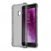 Blogy Galaxy J4 Plus ile Uyumlu Crystal Fit Kılıf Smoke Black - 1