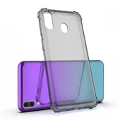 Blogy P20 Lite ile Uyumlu Crystal Fit Kılıf Smoke Black - 3