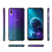 Blogy Galaxy A10 / M10 ile Uyumlu Crystal Fit Kılıf Smoke Black - 4