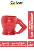 Özel Tasarım Dekoratif Şık Hediyelik Sevgili Arkadaş Vücut Porselen Kupa Bardak 10*14 Cm - 1
