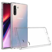 Buff Galaxy Note 10 ile Uyumlu Air Hybrid Kılıf Crystal Clear - 1