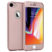 Buff iPhone 8 ile Uyumlu 4D Kılıf Rose Gold - 1