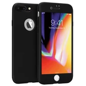 Buff iPhone 8 Plus ile Uyumlu 4D Kılıf Black - 1