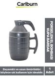 Özel Tasarım Dekoratif Şık Hediyelik Sevgili Arkadaş Porselen El Bombası Kupa Bardak 15*11 Cm - 1