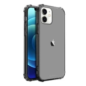 Blogy iPhone 12 Mini ile Uyumlu Crystal Fit Kılıf Smoke Black - 1