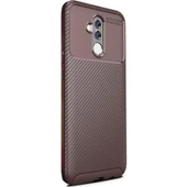 Zore Mate 20 Lite ile Uyumlu Negro Silikon Kılıf Kahverengi - 1
