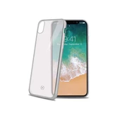 Celly Lasermatt iPhone X ile Uyumlu Gümüş Kılıf - 1