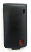 Optimus Black P970 ile Uyumlu Kapaklı Deri Kılıf Siyah - 1