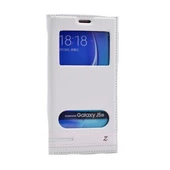 Galaxy S7 ile Uyumlu Elite Serisi Pencereli Kapaklı Kılıf Beyaz - 1