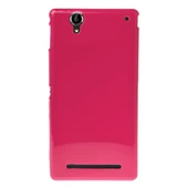 Xperia T2 Ultra ile Uyumlu Silikon Kılıf Pembe thumbnail 1