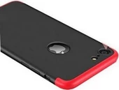 Zore iPhone 8 ile Uyumlu Ays Sert Kılıf Kırmızı Siyah - 1