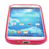 Galaxy S4 i9500 ile Uyumlu Desenli Silikon Kılıf Pembe thumbnail 2