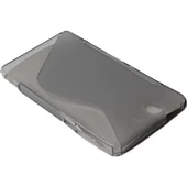 Xperia Z ile Uyumlu S Desenli Silikon Kılıf Gri thumbnail 1