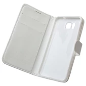 Galaxy Alpha G850 ile Uyumlu Kılıf Yan Model Beyaz - 1