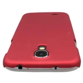Galaxy S4 i9500 ile Uyumlu Sert Kauçuk Kılıf Kırmızı Renk - 3