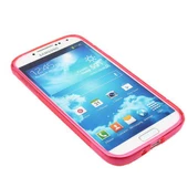 Galaxy S4 i9500 ile Uyumlu Desenli Silikon Kılıf Pembe thumbnail 4