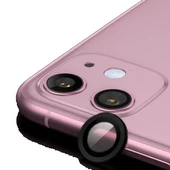 Zore iPhone 11 ile Uyumlu Metal Kamera Koruyucu Siyah - 1