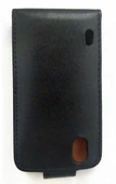Optimus Black P970 ile Uyumlu Kapaklı Deri Kılıf Siyah - 2