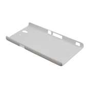 Xperia Z ile Uyumlu Sert Kauçuk Kılıf Beyaz thumbnail 2