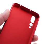 Zore P20 Pro ile Uyumlu Premier Silikon Kılıf Kırmızı - 2