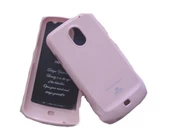 Galaxy Nexus i9250 ile Uyumlu Mercury Parlak Silikon Kılıf Açık Pembe Renk - 1